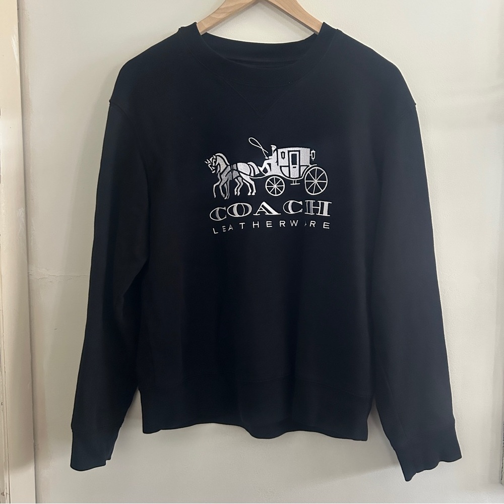 Coach 1941 Horse and Carriage Black Sweater